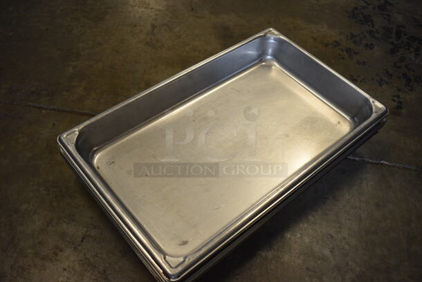 7 Stainless Steel Full Size Drop In Bins. 1/1x2.5. 7 Times Your Bid!