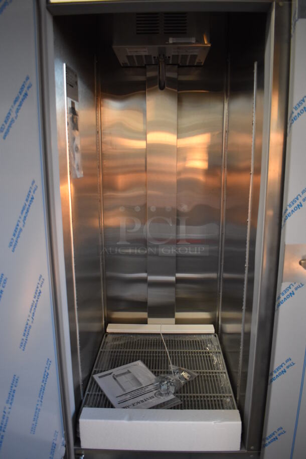 BRAND NEW! Beverage Air HBRF49HC-1-A Stainless Steel Commercial 2 Door Reach In Cooler Freezer Combo Unit on Commercial Casters. Comes w/ Poly Coated Racks. 115 Volts, 1 Phase. 51.5x32x84. Tested and Working! - Image 8 of 12