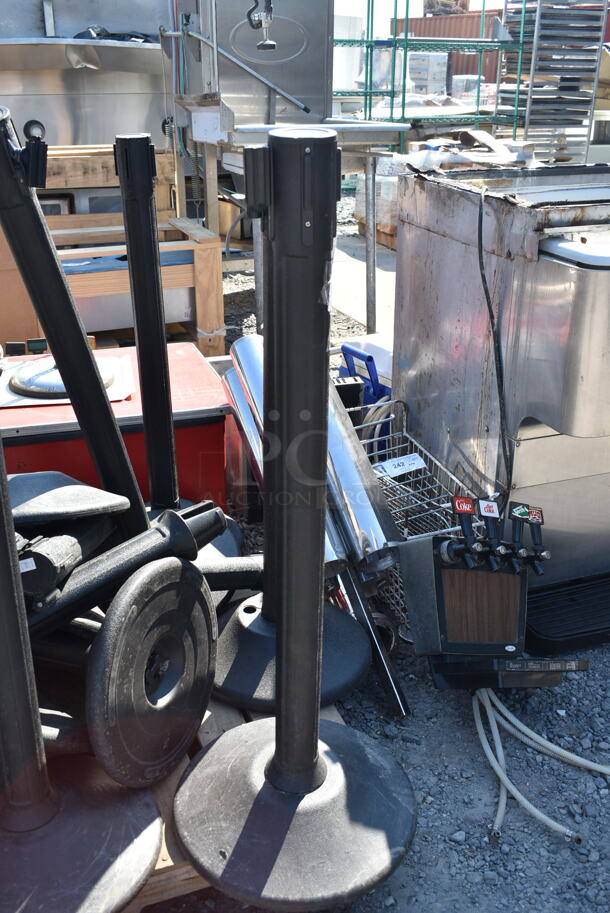 18 US Weight Black Stanchions. 18 Times Your Bid! - Image 3 of 4