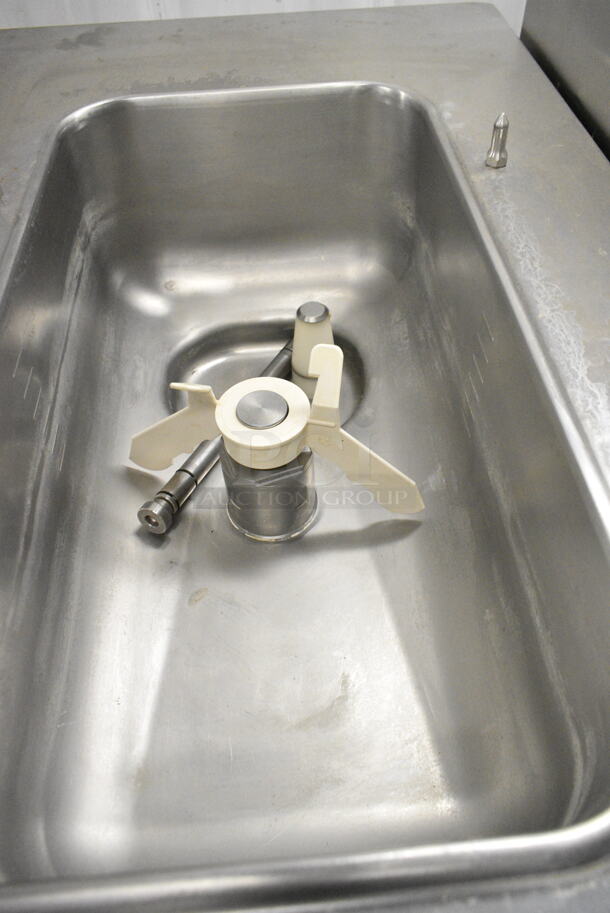 Taylor C709-27 Stainless Steel Commercial Floor Style Air Cooled Single Flavor Soft Serve Ice Cream Machine on Commercial Casters. 208-230 Volts, 1 Phase.  - Image 6 of 7