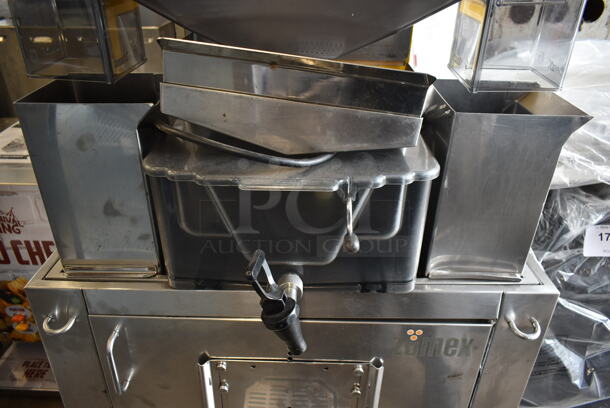 2017 Zumex Speed Pro Tank Podium Stainless Steel Commercial Floor Style Citrus Juicer on Commercial Casters. 115 Volts, 1 Phase. Tested and Working! - Image 5 of 9