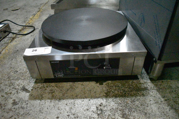 BRAND NEW SCRATCH AND DENT! Carnival King 382TCM16M Stainless Steel Countertop 16" Non-Stick Crepe Maker. 208/240 Volts, 1 Phase.  - Image 2 of 6