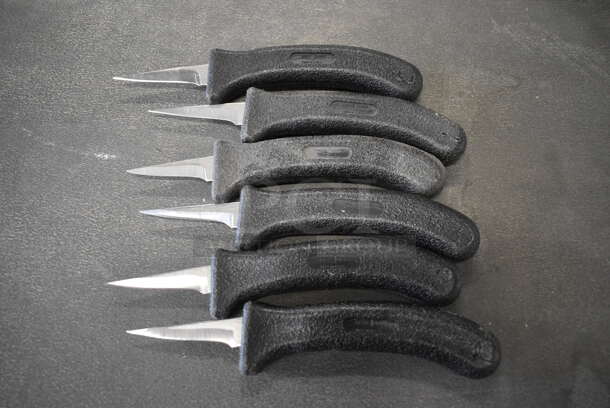 6 Sharpened Stainless Steel Poultry Knives. Includes 7.5