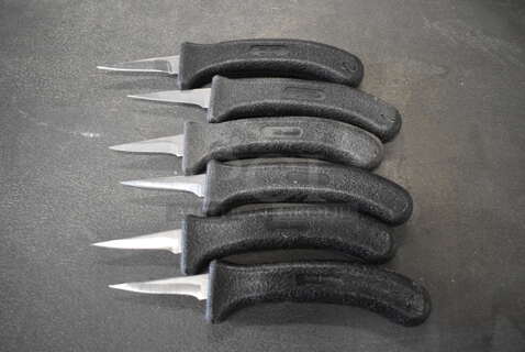 6 Sharpened Stainless Steel Poultry Knives. Includes 7.5". 6 Times Your Bid!