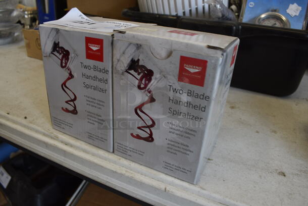 2 BRAND NEW IN BOX! Paderno Two Blade Handheld Spiralizer. 2 Times Your Bid! - Image 2 of 2