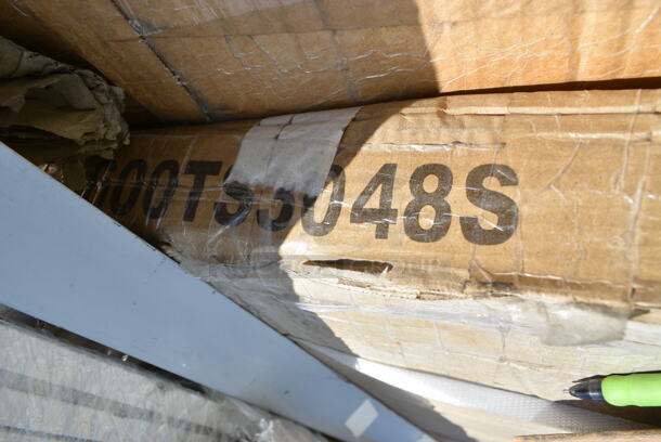 BRAND NEW SCRATCH AND DENT! Regency 600TS3048S 30" x 48" 16-Gauge 304 Stainless Steel Commercial Work Table with Undershelf. May Be Missing Pieces. - Image 4 of 4