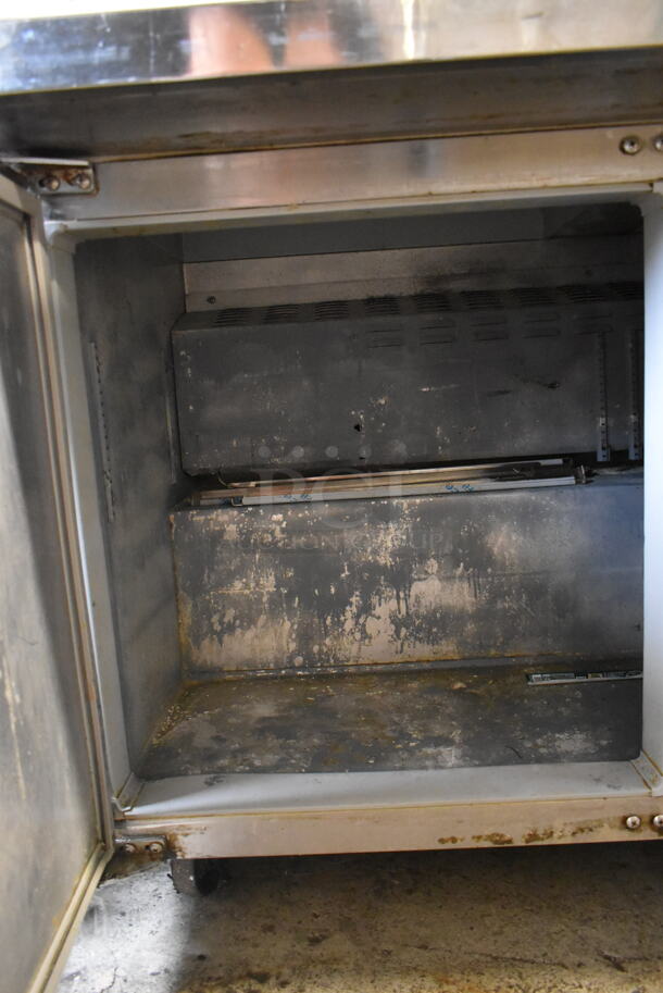 Continental SW60-24M Stainless Steel Commercial Sandwich Salad Prep Table Bain Marie Mega Top on Commercial Casters. 115 Volts, 1 Phase. Tested and Working! - Image 8 of 9