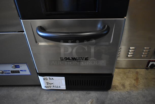 BRAND NEW SCRATCH AND DENT! 2023 Solwave 1800G1RCOH Countertop Stainless Steel Rapid Cook Ventless Oven with Programmable Touchscreen Controls. 208/240 Volts, 1 Phase.  - Image 4 of 10