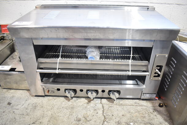 BRAND NEW IN CRATE! Cooking Performance Group CPG 351S36SBL Stainless Steel 34" Liquid Propane Infrared Salamander Broiler. 36,000 BTU - Image 2 of 6