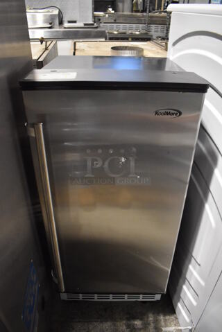 BRAND NEW SCRATCH AND DENT! KoolMore BIM75-BS Stainless Steel Commercial Self Contained Undercounter Ice Machine. 115 Volts, 1 Phase. 15x17.5x33