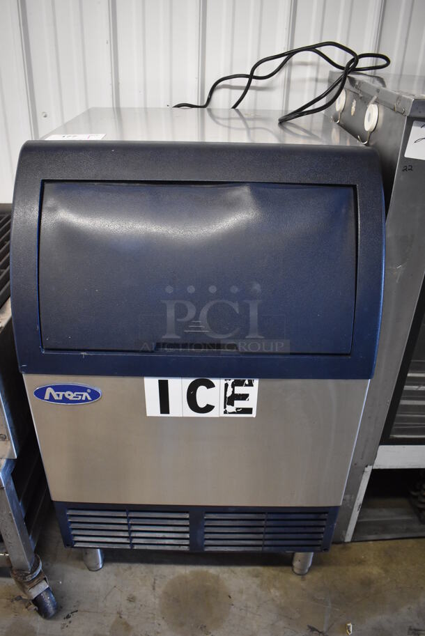 2018 Atosa YR280-AP-161 Stainless Steel Commercial Self Contained Undercounter Ice Machine. 115 Volts, 1 Phase. 24x30x39