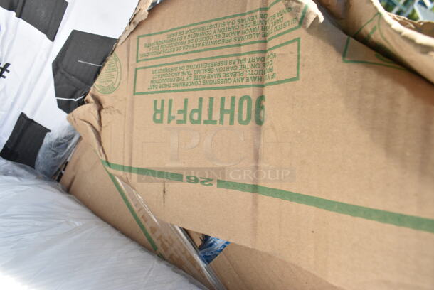 PALLET LOT of 12 BRAND NEW Boxes Including 394345XL Noble NexGen Powder-Free Disposable Black Hybrid 3 Mil Thick Gloves - 1000/Case, 795PTOBK3 Choice 7 3/4" x 5 1/2" x 2 1/2" Black Microwavable Folded Paper #3 Take-Out Container - 200/Case, Dart 90HTPF1R White Foam Square Take Out Container with Hinged Lid 9" x 9" x 3" - 200/Case. 12 Times Your Bid!  - Image 7 of 10