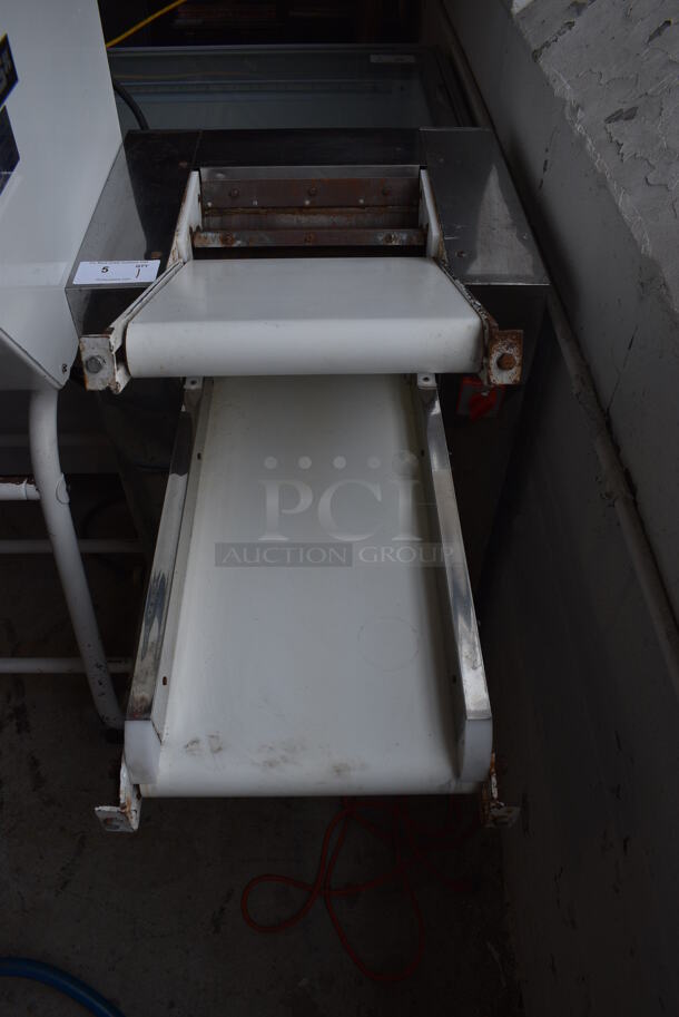 Metal Commercial Floor Style Dough Sheeter on Commercial Casters. 115 Volts, 1 Phase. 24x40x42. Tested and Powers On But Parts Do Not Move - Image 3 of 10
