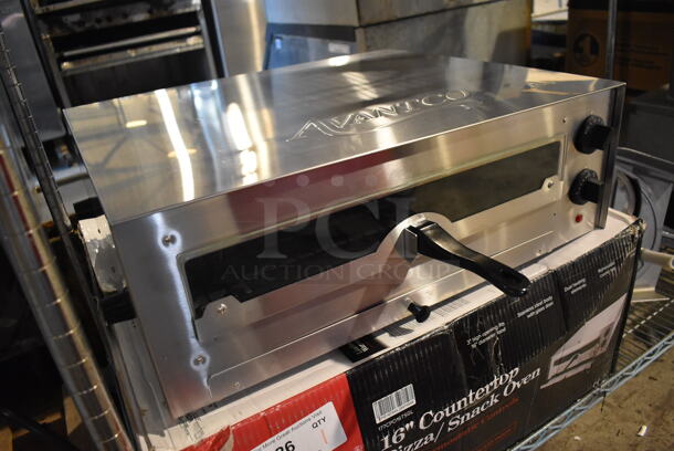 LIKE NEW! Avantco 177CPO16TSGL Stainless Steel Countertop Pizza / Snack Oven. 120 Volts, 1 Phase. 23.5x20x8. Tested and Working! - Image 3 of 7