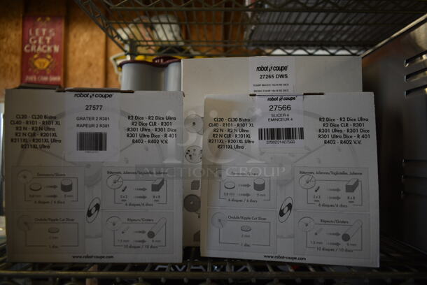 BRAND NEW SCRATCH AND DENT! Robot Coupe Continuous Feed Head for Food Processor, Slicer Blade, Grating Blade and Blade. - Image 3 of 7