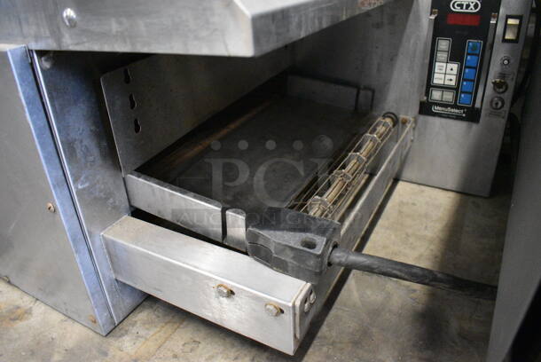CTX Stainless Steel Commercial Electric Powered Conveyor Pizza Oven w/ Giles Model OVH10 Stainless Steel Commercial Ventless Hood. 208/240 Volts, 1 Phase. 54x28x34 - Image 3 of 8