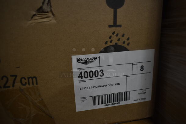 BRAND NEW! Box of 8 Vollrath 40003 Miramar 1 Quart Contemporary Pan.  - Image 3 of 3