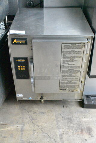 AccuTemp E62081D060000250 Stainless Steel Commercial Single Deck Electric Powered Steam Cabinet. 208 Volts, 1 Phase. 