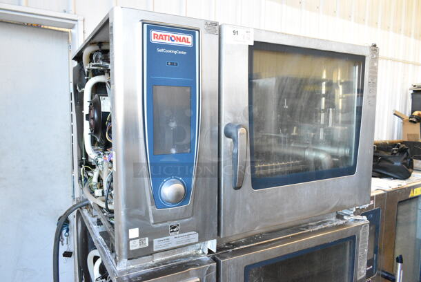 2 2019 Rational Stainless Steel Commercial Combitherm Self Cooking Center Convection Ovens on Commercial Casters. Top Model: SCC WE 62. Bottom Model: SCC WE 102. 480 Volts, 3 Phase. 2 Times Your Bid! - Image 2 of 11