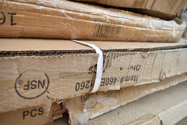 2 Boxes of 2 BRAND NEW SCRATCH AND DENT! Regency 460EC1260 12" x 60" NSF Chrome Wire Shelf. 2 Times Your Bid!  - Image 3 of 5