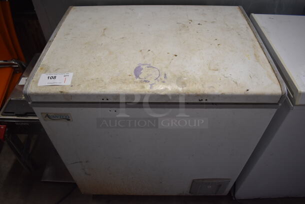 Avantco Chest Freezer on Commercial Casters. 115 Volts, 1 Phase. 32x24x35. Tested and Working! - Image 1 of 5