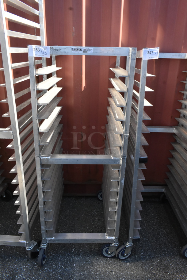 Channel Metal Commercial Pan Transport Rack on Commercial Casters