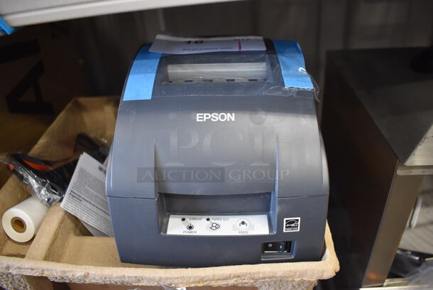 BRAND NEW IN BOX! Epson M188D C31C515806 TM-U220 Impact Dark Gray USB mPOS Receipt / Kitchen Printer. 6x10x6. Tested and Working! - Image 1 of 6
