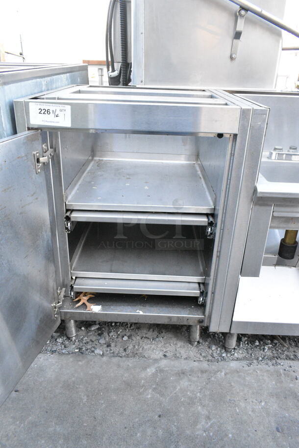 Stainless Steel Work Station w/ sink Bay and Door.  - Image 6 of 7