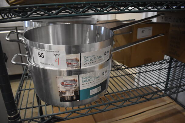 4 BRAND NEW! Winware Metal Sauce Pans. 24x11.5x5.5. 4 Times Your Bid! - Image 1 of 3