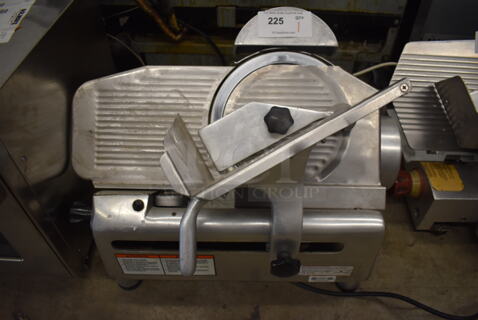 Fleetwood R300 Stainless Steel Commercial Countertop Automatic Meat Slicer w/ Blade Sharpener. 115 Volts, 1 Phase. 27x21x21. Tested and Working!