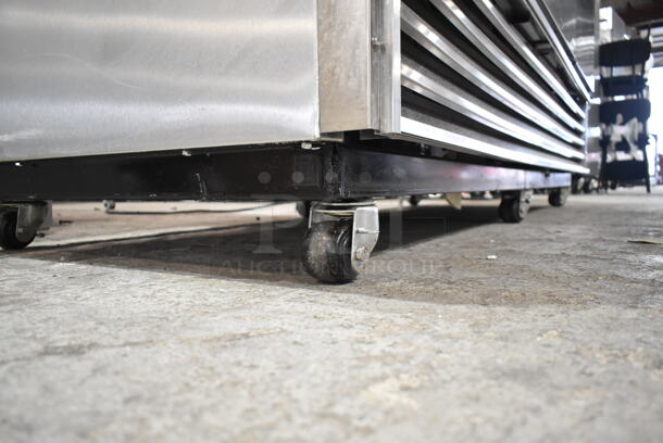 True T-72F Stainless Steel Commercial 3 Door Reach In Freezer w/ Poly Coated Racks on Commercial Casters. 115/208-230 Volts, 1 Phase.   - Image 5 of 10
