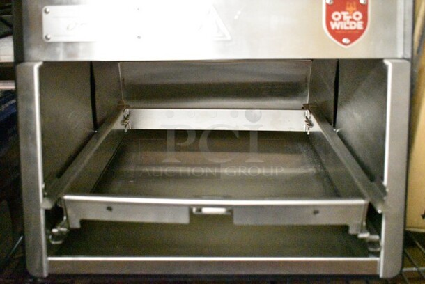 Otto Wilde 41233 Stainless Steel Commercial Countertop Propane Gas Powered Otto Grill. 16,250 BTU.  - Image 9 of 10