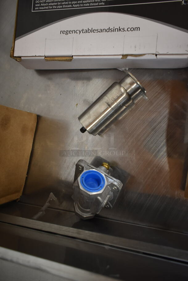 BRAND NEW SCRATCH AND DENT! LATE MODEL! Garland 372GT48GT48N Stainless Steel Commercial Countertop Gas Powered Chrome Top Flat Top Griddle w/ Regency Gas Connection Kit. - Image 6 of 11