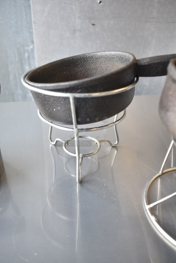 ALL ONE MONEY! Lot of 3 Small Pots on Stands and 2 Corers.  - Image 4 of 7