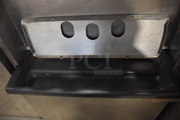 Electro Freeze 88TN-CMT-232 Stainless Steel Commercial Air Cooled 2 Flavor w/ Twist Soft Serve Ice Cream Machine on Commercial Casters. 208-230 Volts, 3 Phase.  - Image 7 of 11