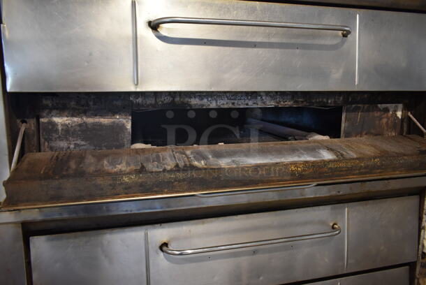 2 Bari Stainless Steel Commercial Gas Powered Single Deck Pizza Oven w/ Cooking Stones. 2 Times Your Bid! - Image 7 of 11