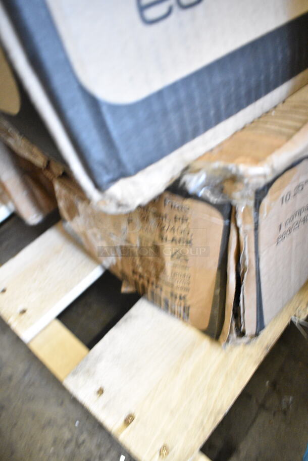 PALLET LOT of 22 BRAND NEW Boxes Including 612509PCO Choice Round Standard Weight Foil Take-Out Dome Lid, 594PSTK616 Paper Lollipop / Cake Pop Stick 6" x 5/32" - 10000/Case, 600DIB11830LD Regency Stainless Steel Sliding Lid for 18" x 30" Drop-In Ice Bins, 129MCR24B Choice 24 oz. Black Round Microwavable Heavy Weight Container with Lid 7 1/4" - 150/Case, 500HBB12 8 oz. (12 oz. Honey Weight) Bear PET Honey Bottle - 365/Case, 554LPGVFTR Backyard Pro Vegetable / Fish Tray for LPG Grills, 233393581002 Bunn 39358.1002 Stainless Steel Basket With Decals for Single and Dual Titan Coffee Brewers, Dart 6J6 6 oz. White Customizable Foam Cup - 1000/Case, 2 Box 95HT3R Dart 95HT3R 9 1/2" x 9" x 3" White Foam Three-Compartment Square Take Out Container with Hinged Lid - 200/Case, 795KFT44RNPE Choice 44 oz. Round Kraft PE-Lined Microwavable Take-Out Container 7 5/16" x 2 5/8" - 300/Case, 2 Box Dart 80HT1R 8" x 7 1/2" x 2" White Foam Square Take Out Container with Hinged Lid - 200/Case, 130WSPOONWP Choice Individually Wrapped Medium Weight White Plastic Teaspoon - 1000/Case, Cleveland FK110683 Motor, 233423881000 Bunn 42388.1000 Trifecta Cup Assembly for Bunn Trifecta Coffee Brewers. 22 Times Your Bid! - Image 4 of 12