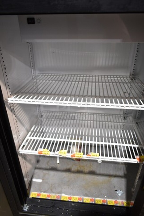 2018 True GDM-41SL-48-HC-LD Metal Commercial 2 Door Reach In Cooler Merchandiser w/ Poly Coated Racks. 115 Volts, 1 Phase. Tested and Working! - Image 4 of 5