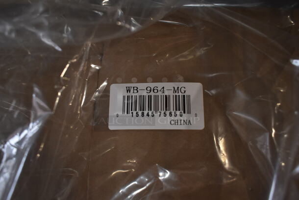 Box of 12 BRAND NEW! GET Enterprises WB-964-MG Urban Renewal 9" x 6" x 4" Metal Gray Rectangular Wire Basket - Image 6 of 8