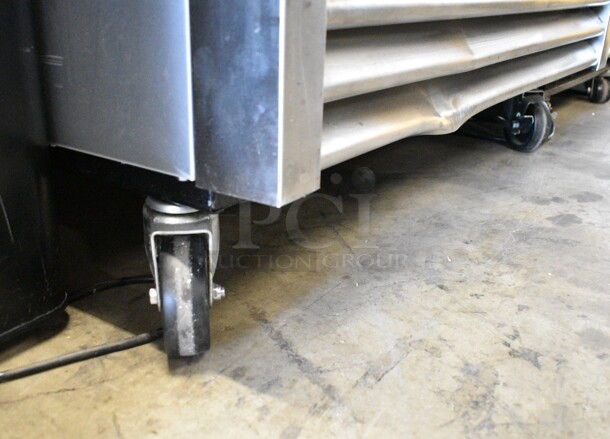 2023 True T-35-HC Stainless Steel Commercial 2 Door Reach In Cooler w/ Poly Coated Racks on Commercial Casters. 115 Volts, 1 Phase. Tested and Working! - Image 3 of 7