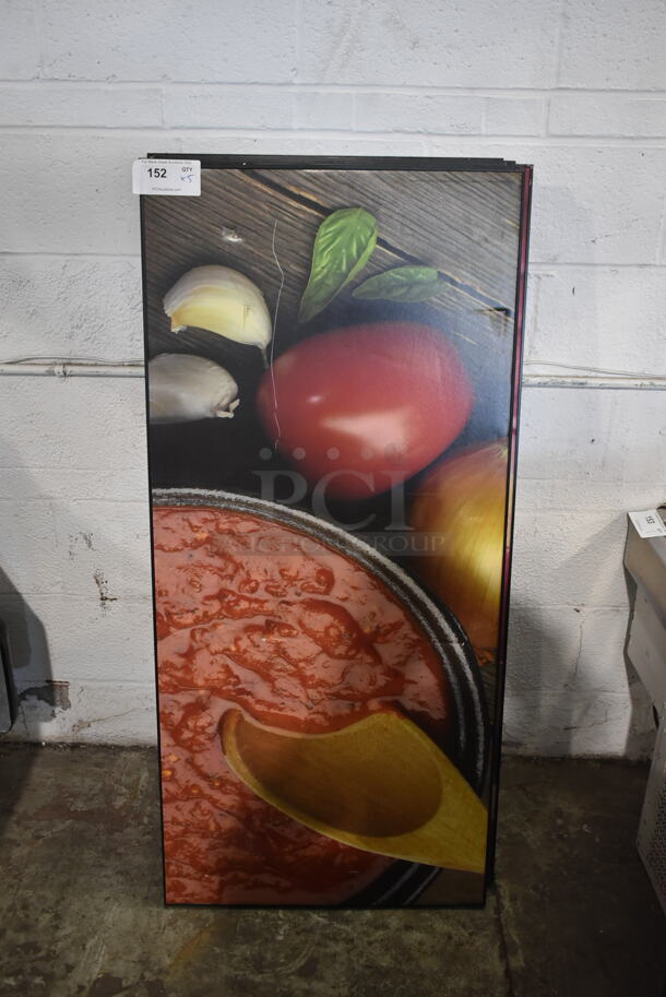 6 Pictures; Sauce, Bread, Onions, Cucumbers, Salad and Cheese. 6 Times Your Bid! - Image 1 of 6