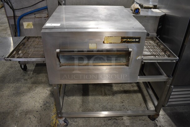 Lincoln Impinger 1116-000-A Stainless Steel Commercial Floor Style Natural Gas Powered Conveyor Pizza Oven on Commercial Casters. 72x40x42.5 - Image 2 of 11
