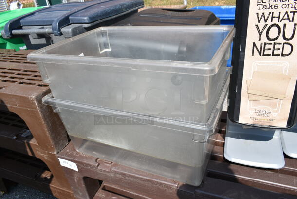ALL ONE MONEY! Lot of 2 Clear Poly Bins and 2 Napkin Dispensers.  - Image 6 of 8