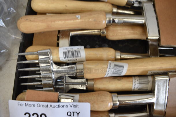 ALL ONE MONEY! Lot of 13 BRAND NEW Metal 5 Tine Forks. 9" - Image 3 of 3