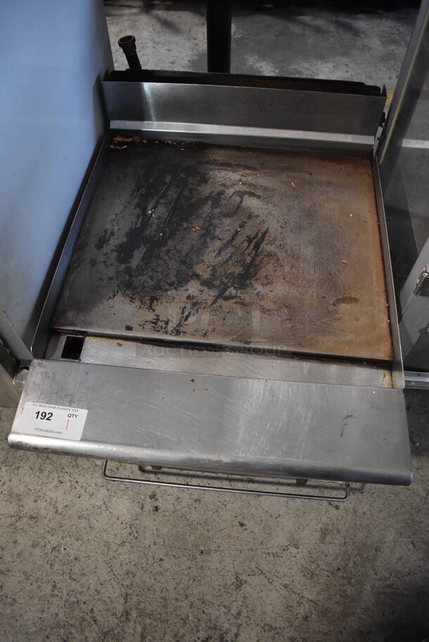 American Range Stainless Steel Commercial Countertop Natural Gas Powered Flat Top Griddle w/ Melter. 24x32x21 - Image 6 of 7