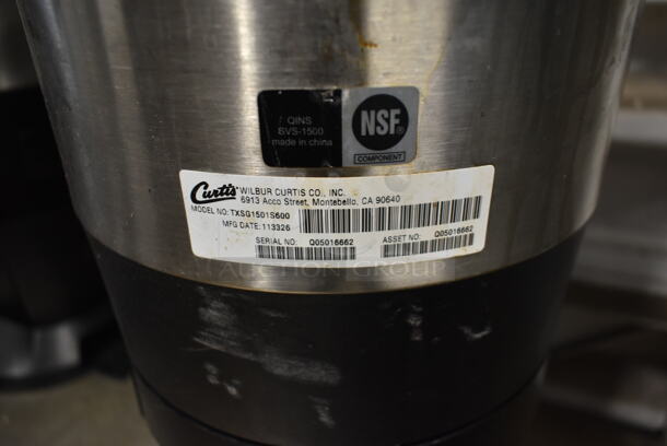 Curtis TXSG15015600 Stainless Steel Commercial Beverage Holder Dispenser. - Image 5 of 5
