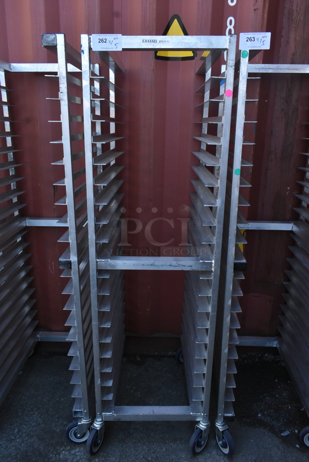 Metal Commercial Pan Transport Rack on Commercial Casters
