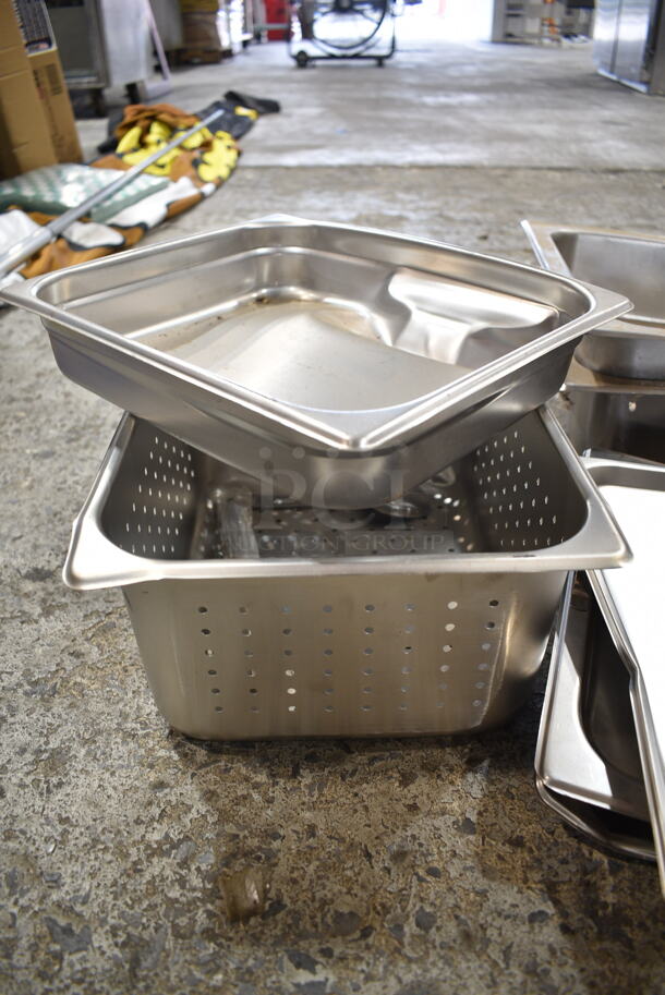 ALL ONE MONEY! Lot of Various Items Including Poly Bin, Stainless Steel Drop In Bins and Lids. - Image 2 of 8