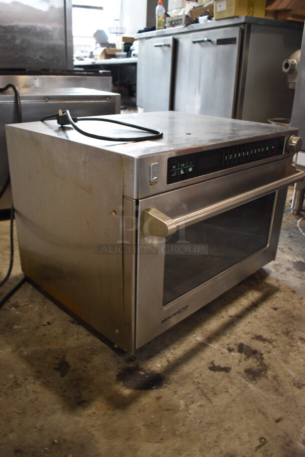 Menumaster MSO22 Stainless Steel Commercial Countertop Microwave Oven. 208/240 Volts, 1 Phase.  - Image 2 of 5