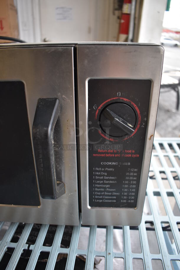 2010 Panasonic NE-1024F Stainless Steel Commercial Countertop Microwave Oven. 120 Volts, 1 Phase. 20x15x12 - Image 4 of 7